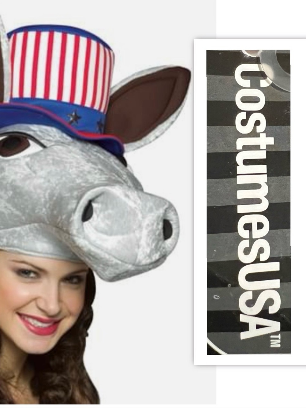 CostumesUSA Patriot Political Donkey Hat